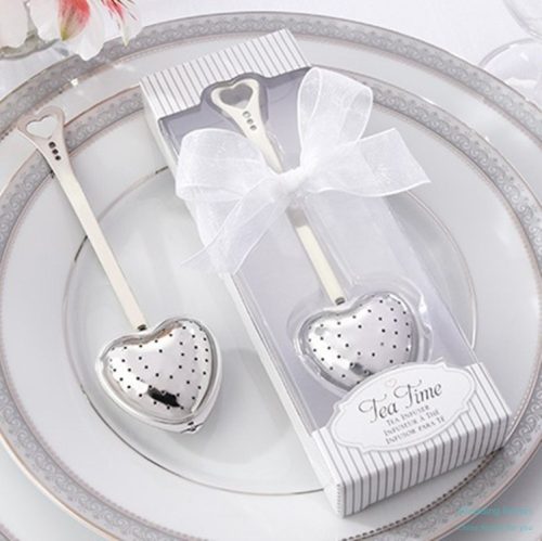 Heart Shaped Tea Infuser Wedding Favors