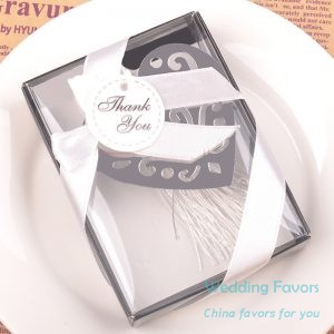Hollow Design Silver Heart Shaped Bookmark138