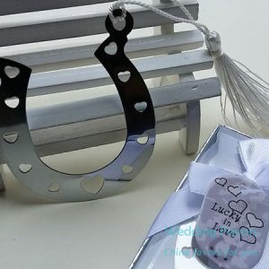 Lucky in Love Horseshoe Bookmark Favors83