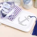 Metal anchor bookmark with tassel101