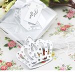 Stainless Steel Crown Bookmark with Flower Tassels95