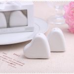 Ceramic Heart Salt & Pepper Shakers A Dash of Love94097