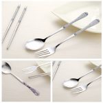 Chinese Style Dinnerware Chopstick Spoon Fork Set121053