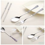 Chinese Style Dinnerware Chopstick Spoon Fork Set121053