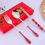 Chinese Style Dinnerware Chopstick Spoon Fork Set97477