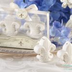 Fleur-de-Lis Ceramic Salt Pepper Shakers97967