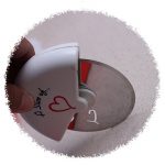 Slice of Love Stainless Steel Pizza Cutter94842