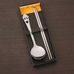 Smiley Face Dinnerware Stainless Steel chopsticks Spoon132294