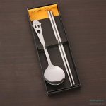 Smiley Face Dinnerware Stainless Steel chopsticks Spoon132294