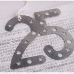 25 anniversary wedding bookmark favor125